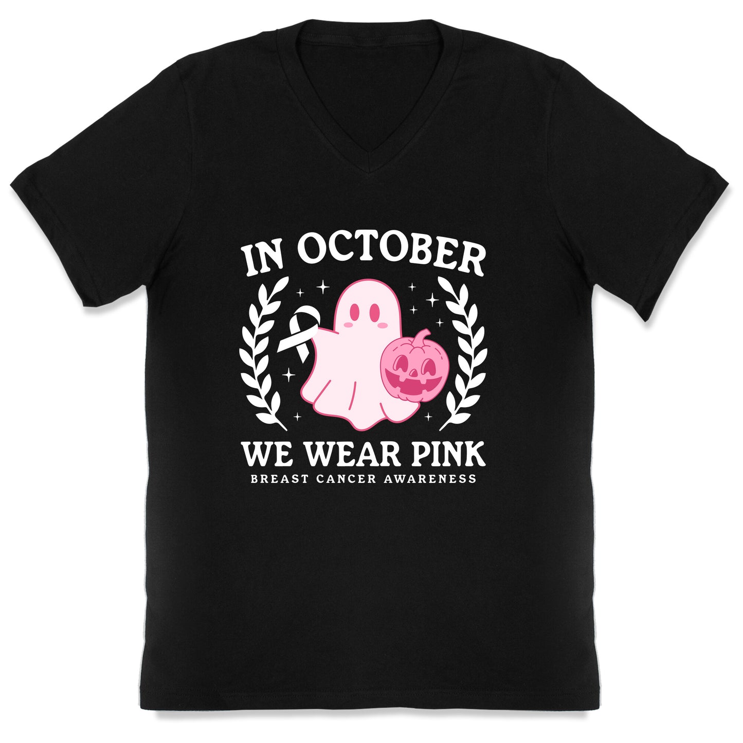 Breast Cancer Awareness October V-Neck