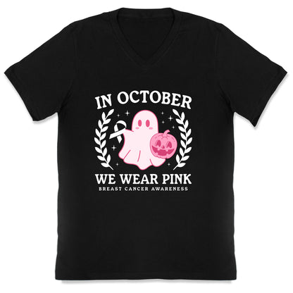 Breast Cancer Awareness October V-Neck