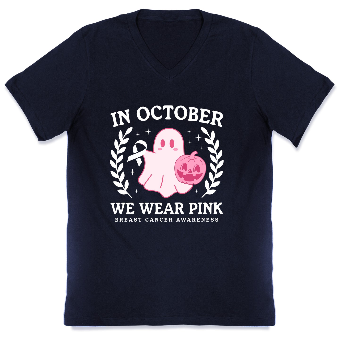 Breast Cancer Awareness October V-Neck