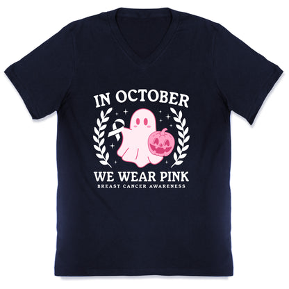 Breast Cancer Awareness October V-Neck
