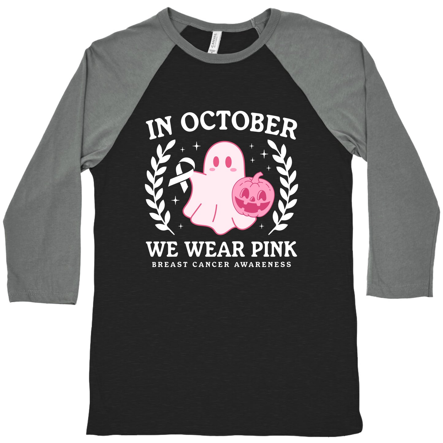 Breast Cancer Awareness October Baseball Tee