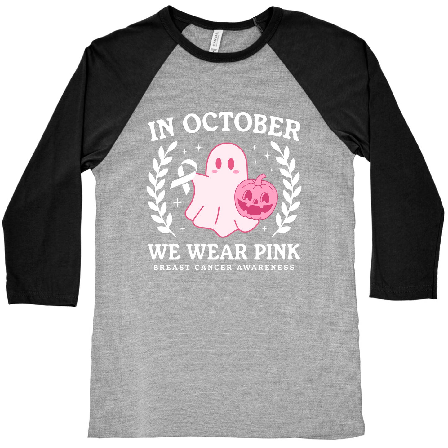 Breast Cancer Awareness October Baseball Tee