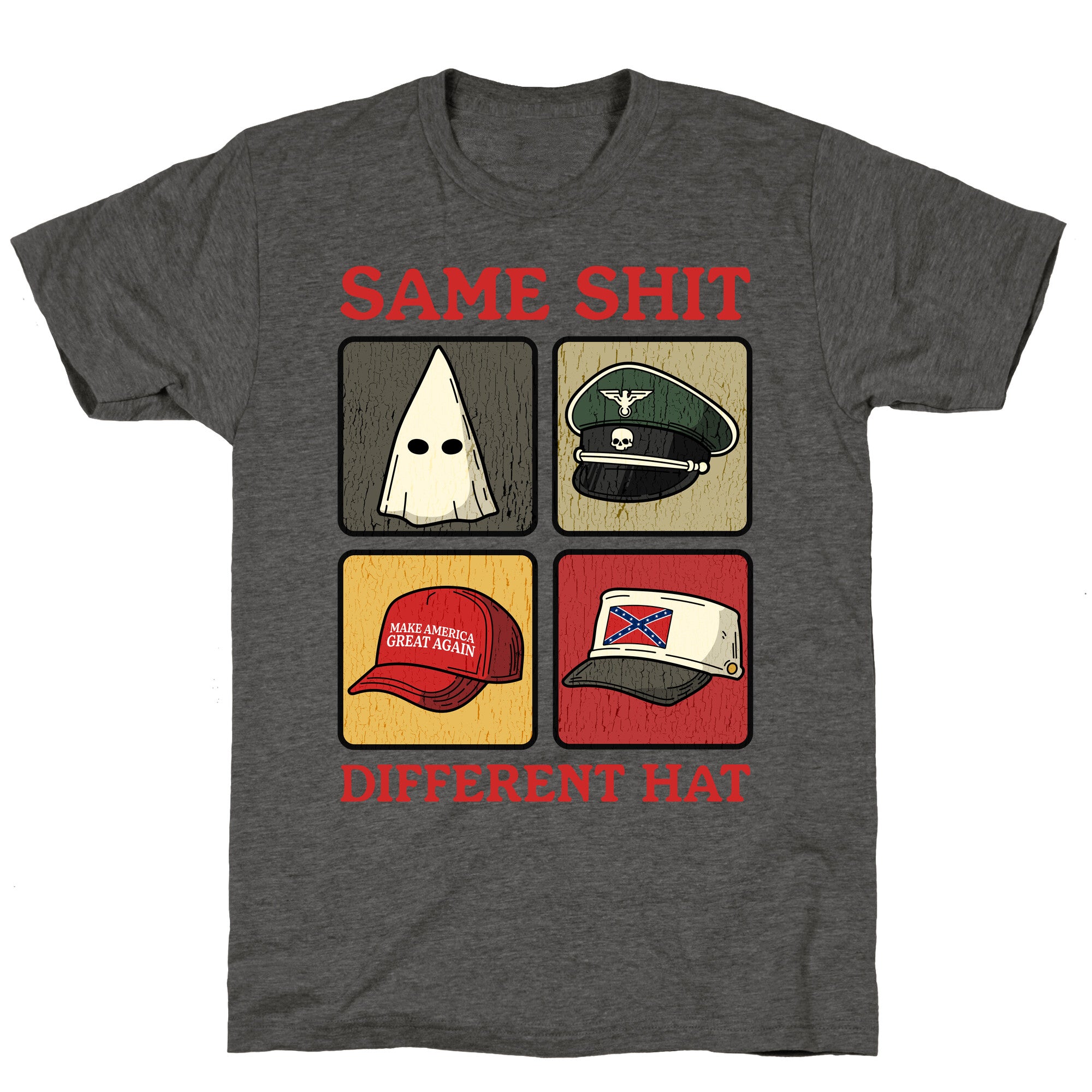 Same Shit Different Hat Unisex Triblend Tee