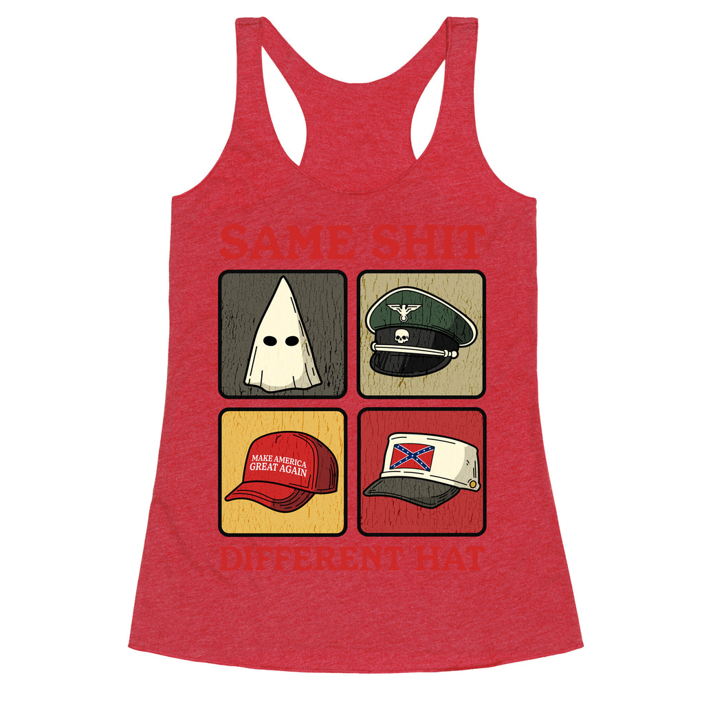 Same Shit Different Hat Racerback Tank