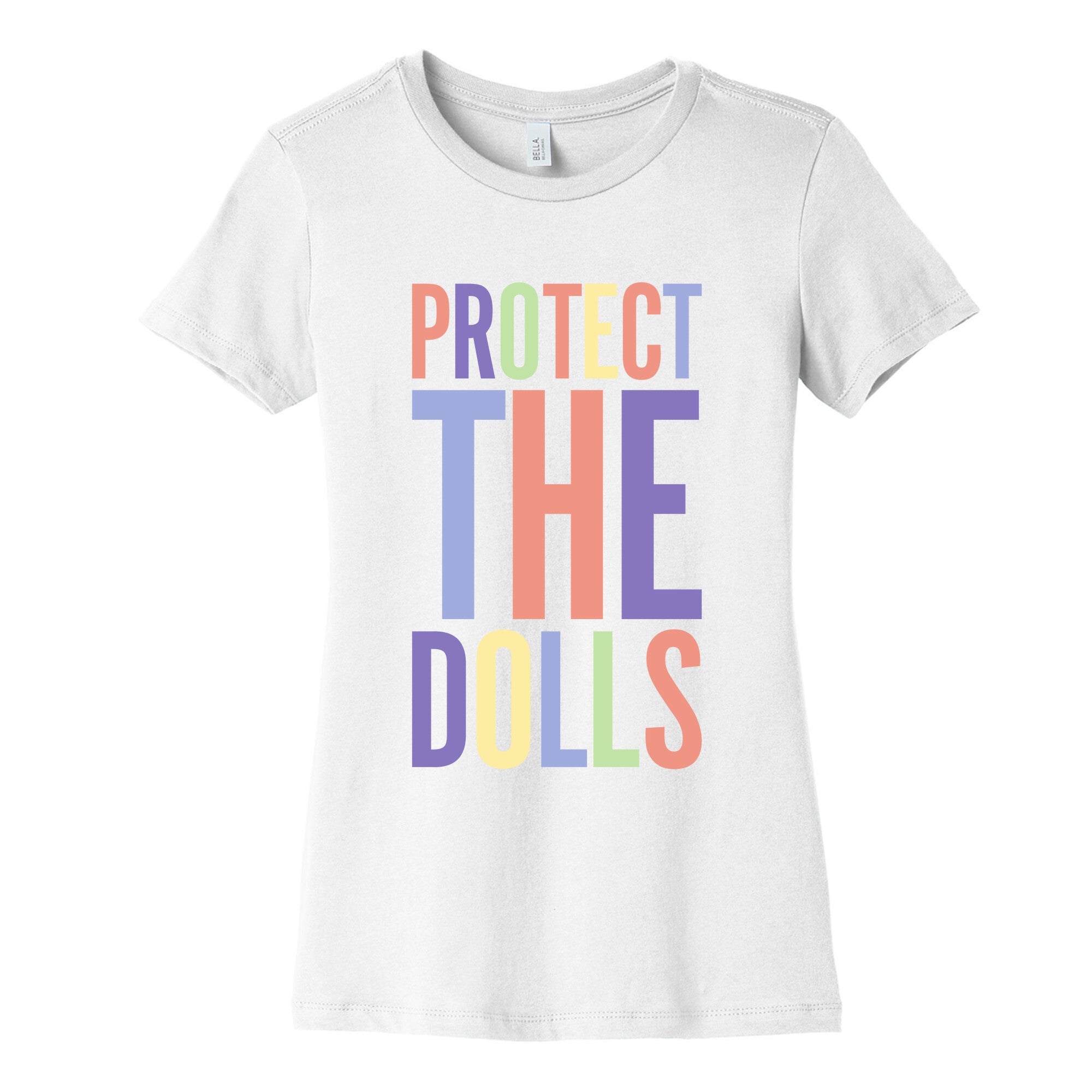 Protect The Dolls Trans Rights Womens Cotton Tee