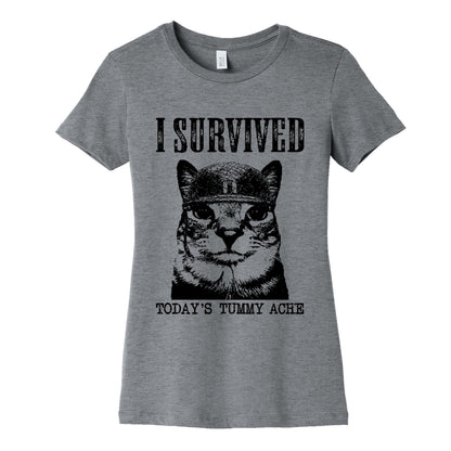 Tummy Ache Survivor Womens Cotton Tee