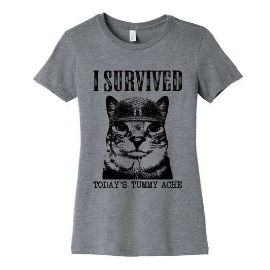 Tummy Ache Survivor Womens Cotton Tee
