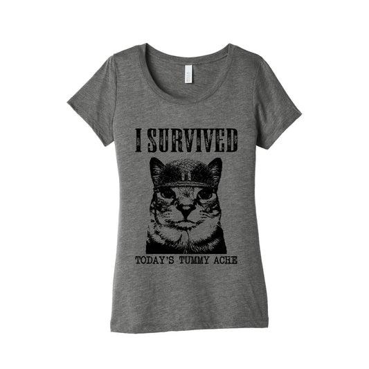 Tummy Ache Survivor Womens Triblend Tee