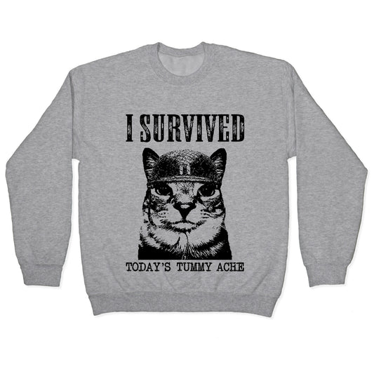 Tummy Ache Survivor Crewneck Sweatshirt