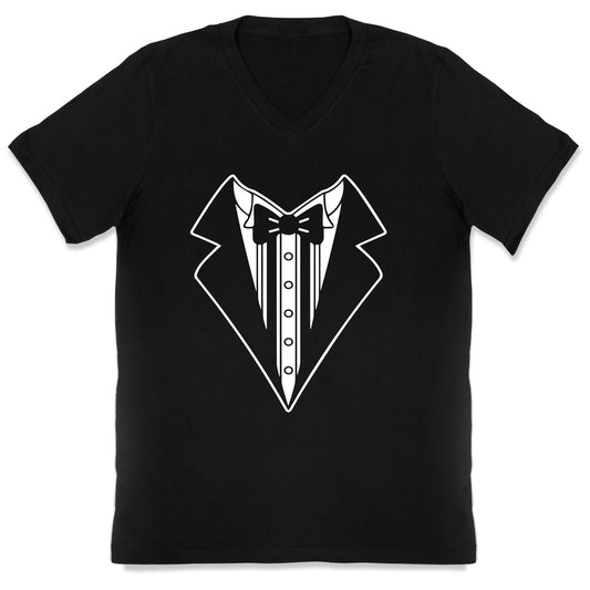 Tuxedo T Shirt V-Neck