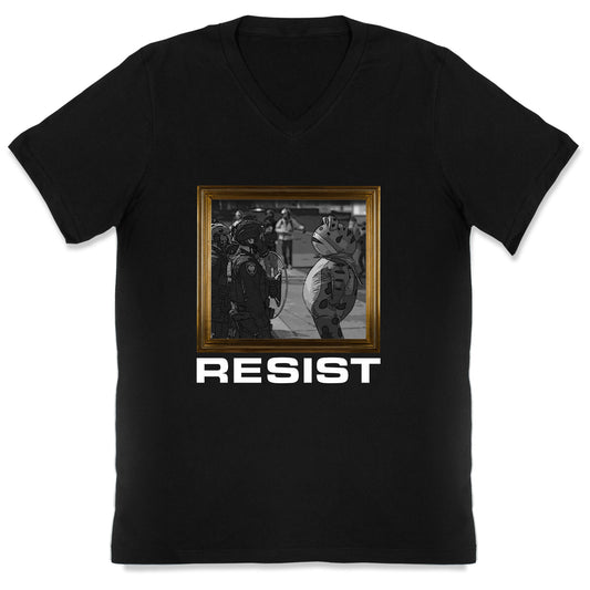 Portland Protest Frog V-Neck