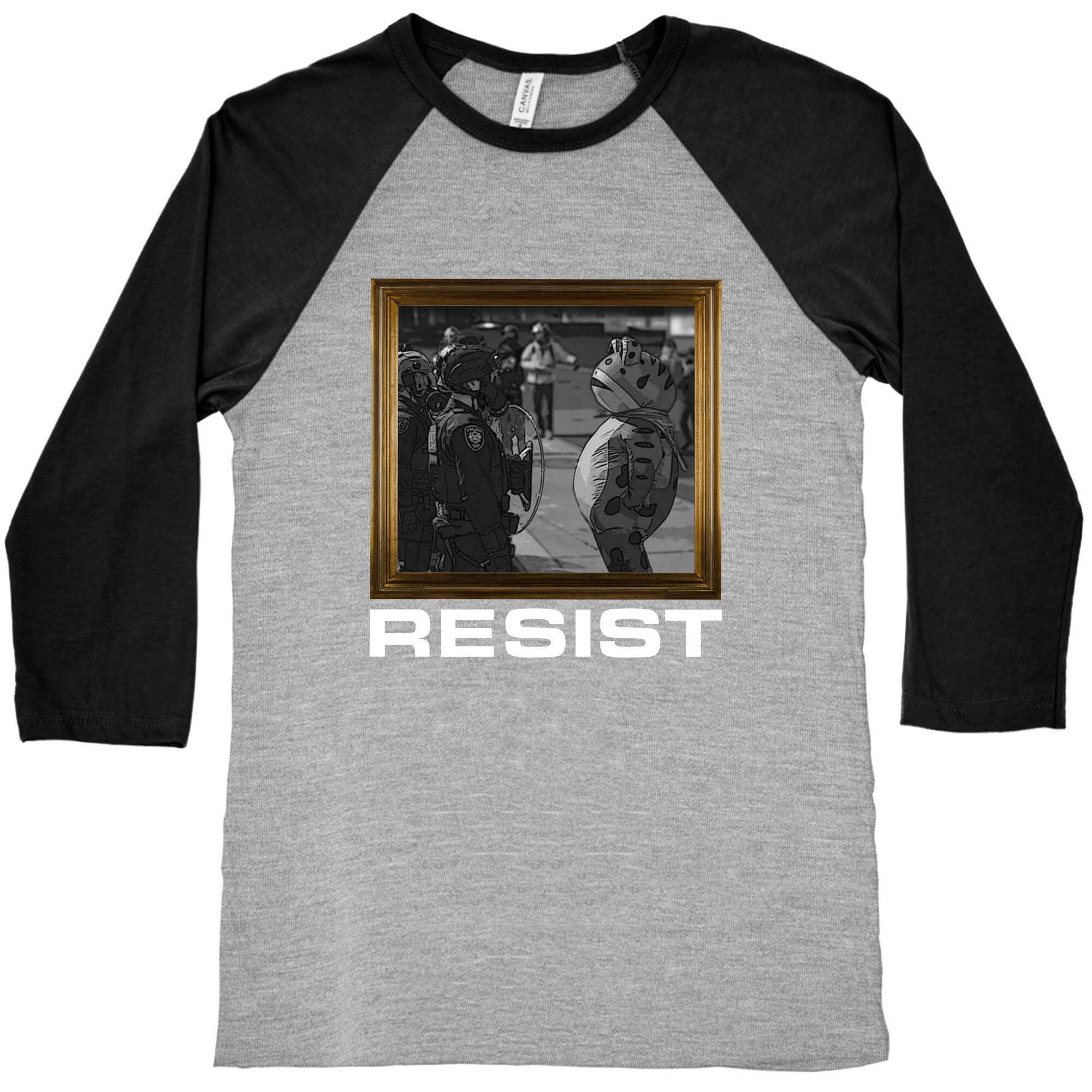 Portland Protest Frog Baseball Tee