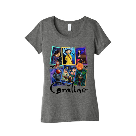 Coraline Shirt Womens Triblend Tee