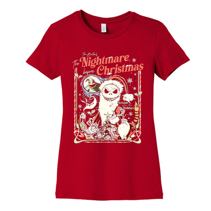 Nightmare Before Christmas Vintage Womens Cotton Tee
