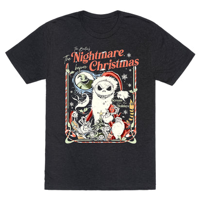Nightmare Before Christmas Vintage Unisex Triblend Tee