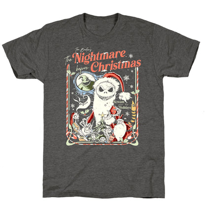 Nightmare Before Christmas Vintage Unisex Triblend Tee