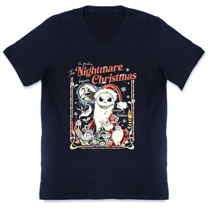 Nightmare Before Christmas Vintage V-Neck