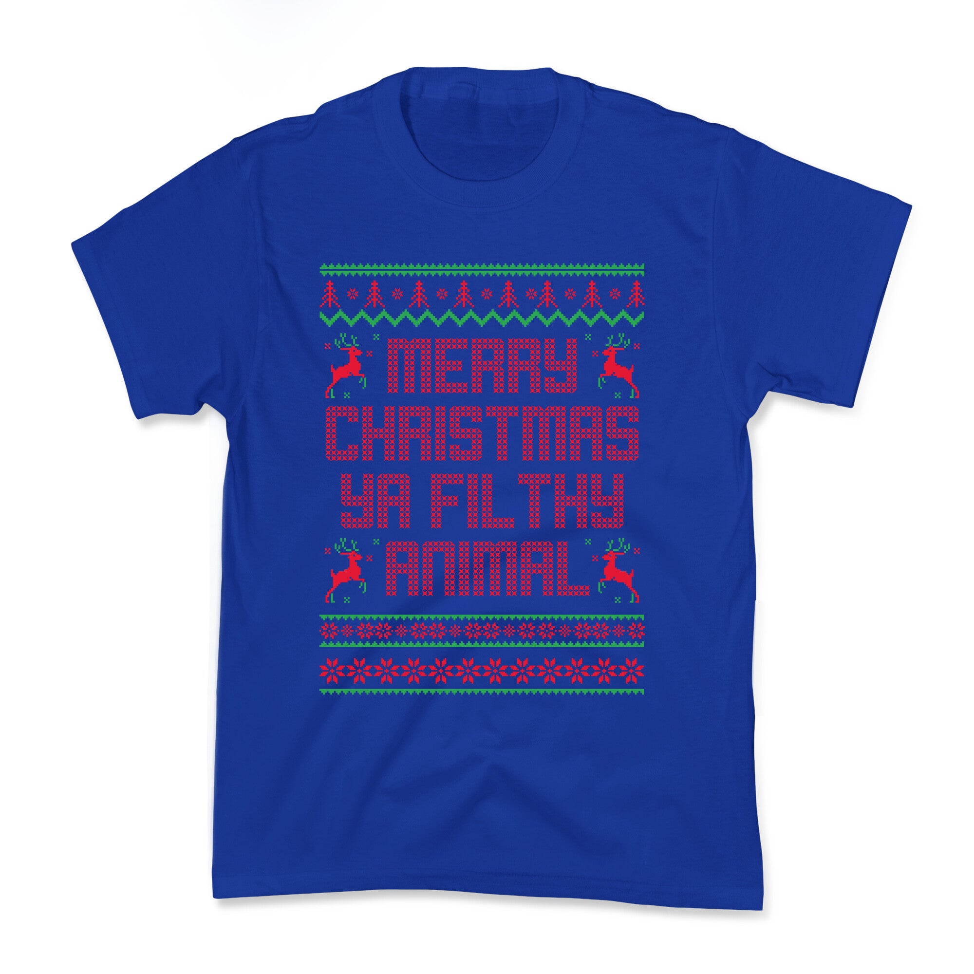Merry Christmas Ya Filthy Animal Kids Tee