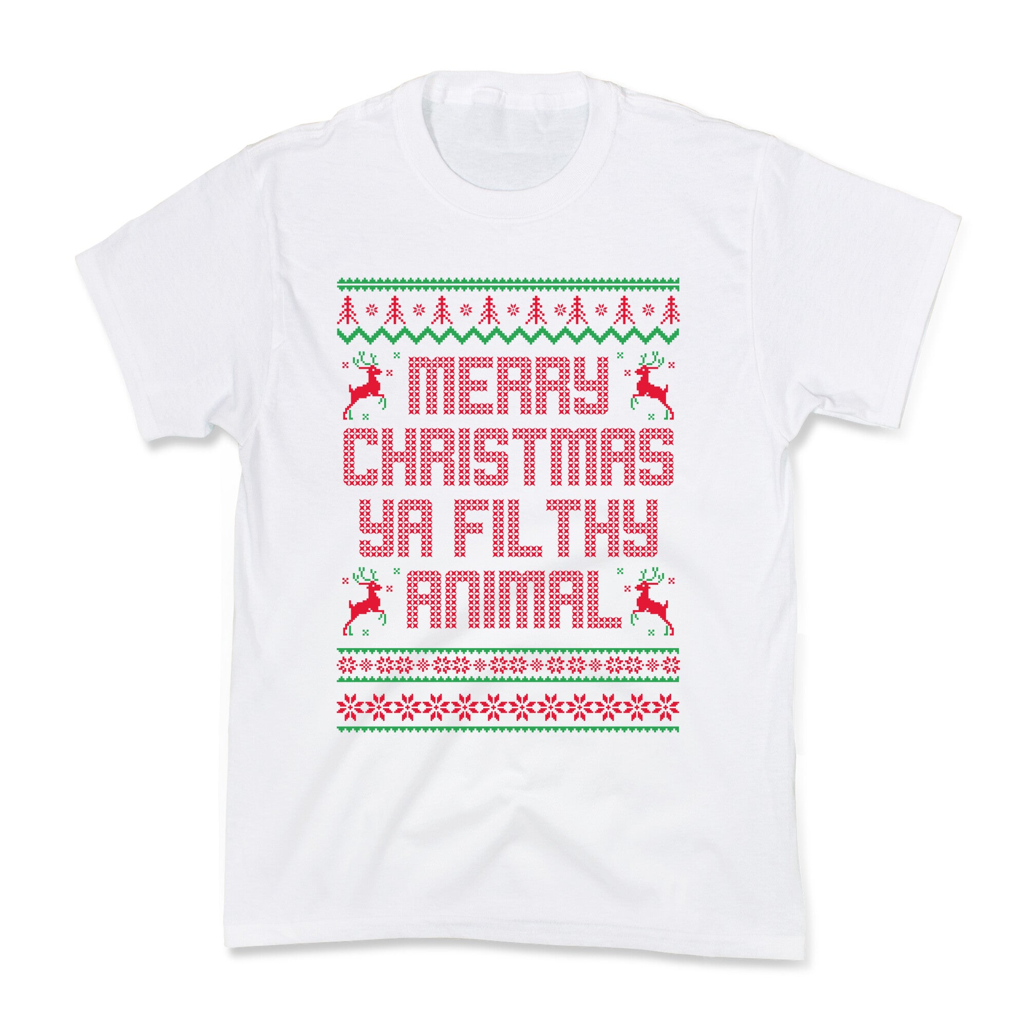 Merry Christmas Ya Filthy Animal Kids Tee