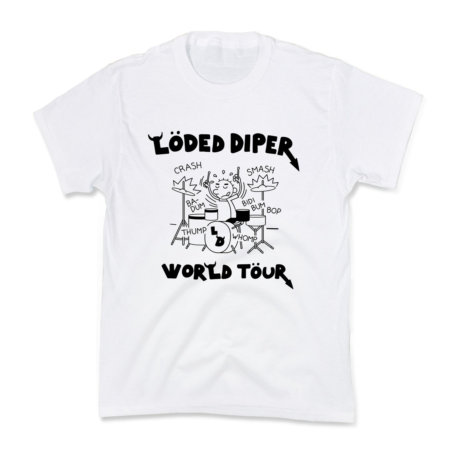 Loded Diper World Tour Kids Tee