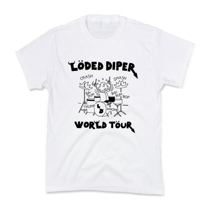 Loded Diper World Tour Kids Tee