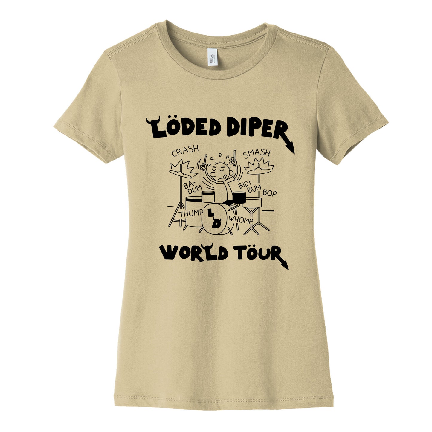 Loded Diper World Tour Womens Cotton Tee