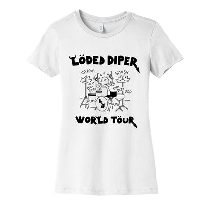Loded Diper World Tour Womens Cotton Tee