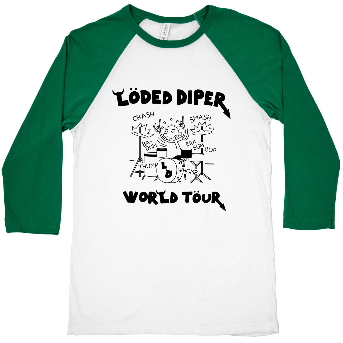Loded Diper World Tour Baseball Tee