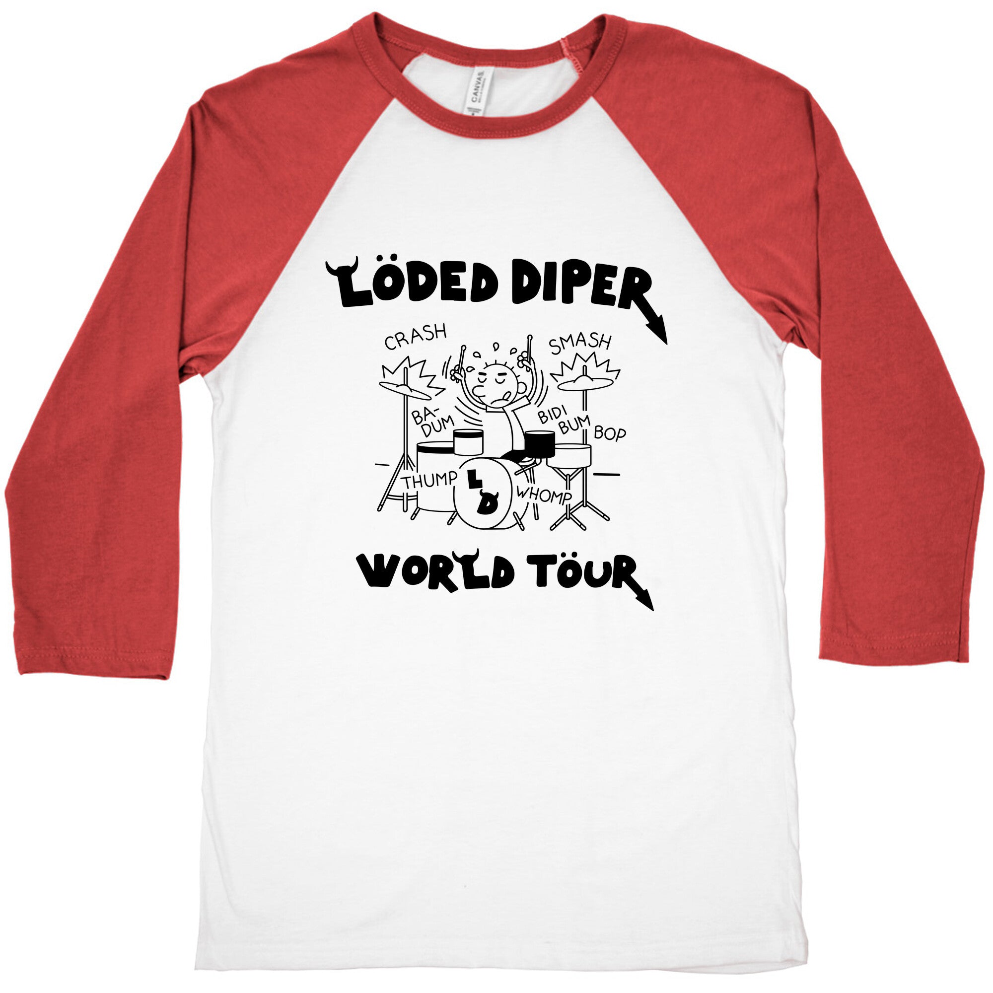 Loded Diper World Tour Baseball Tee