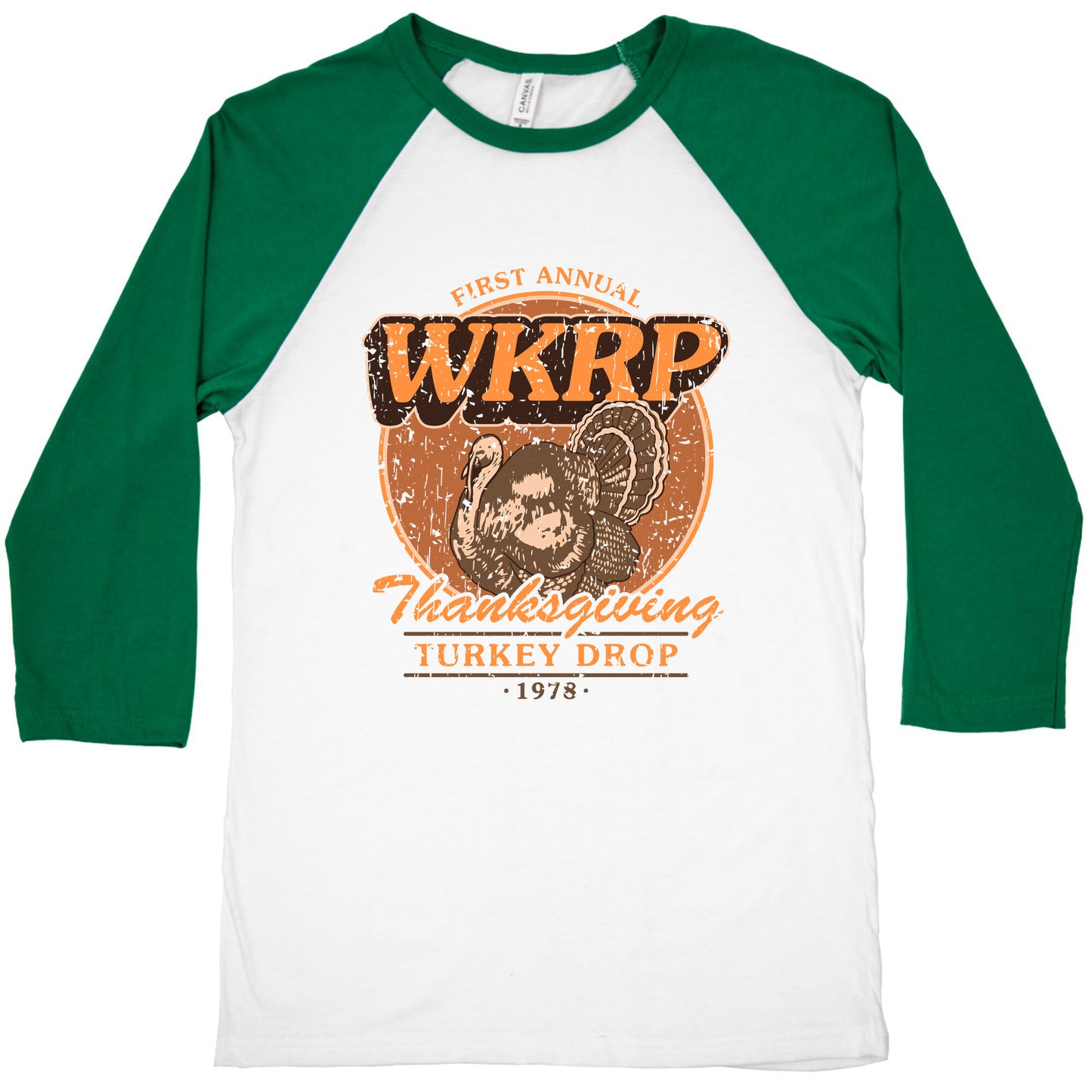 Turkey Drop Baseball Tee