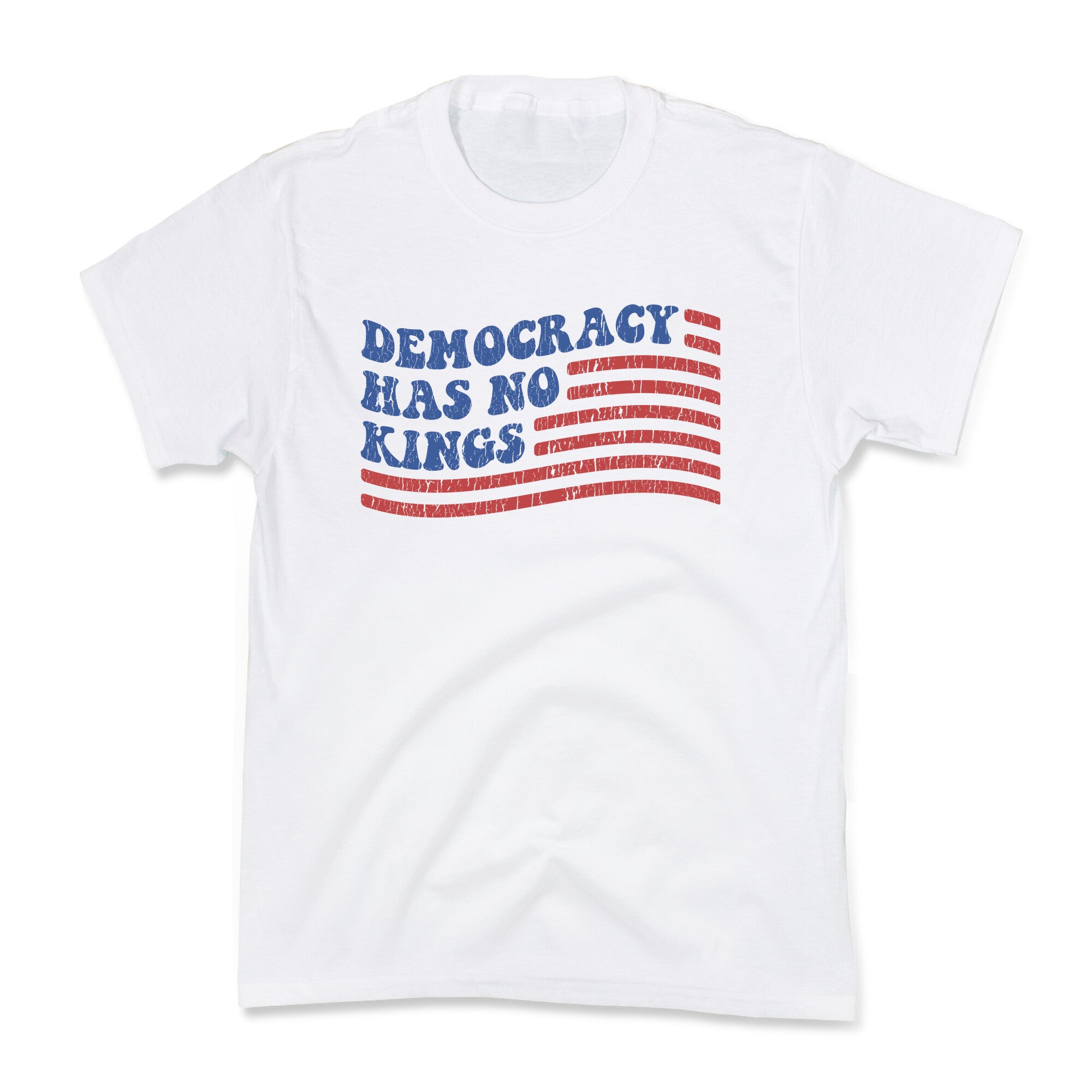 Democracy Has No Kings Kids Tee