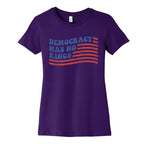 Democracy Has No Kings Womens Cotton Tee