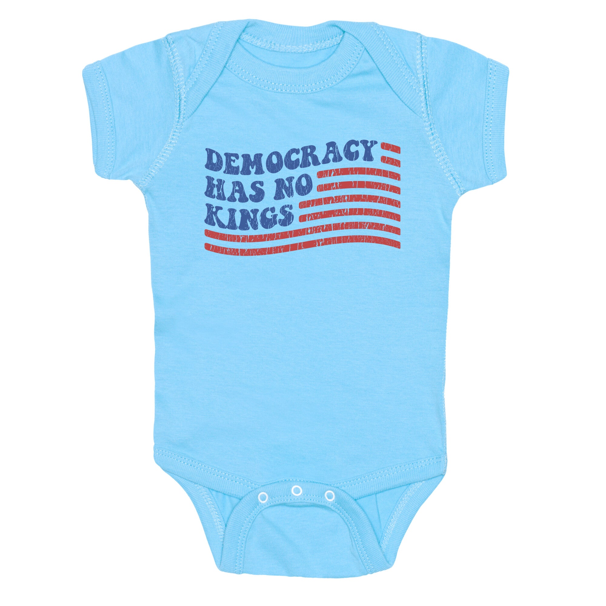 Democracy Has No Kings Baby One-Piece