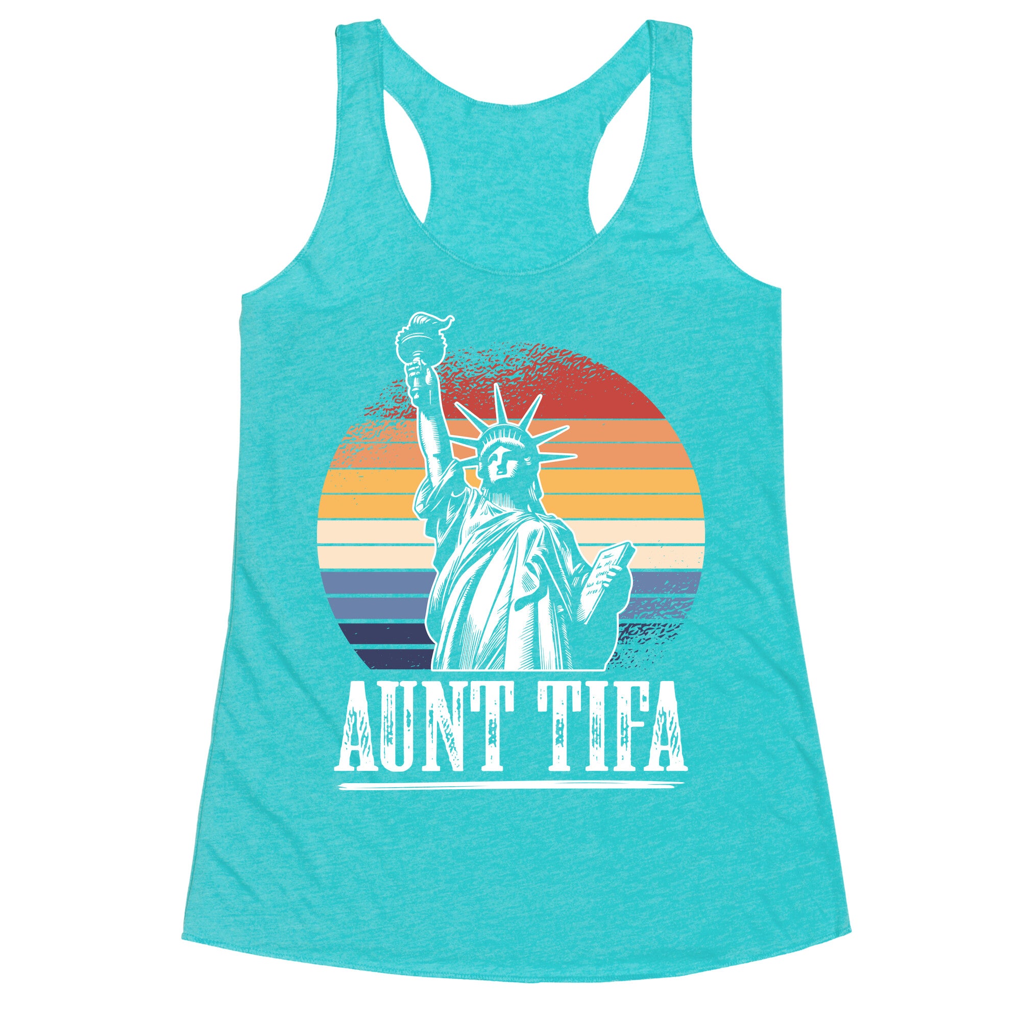 Aunt Tifa Shirt Racerback Tank