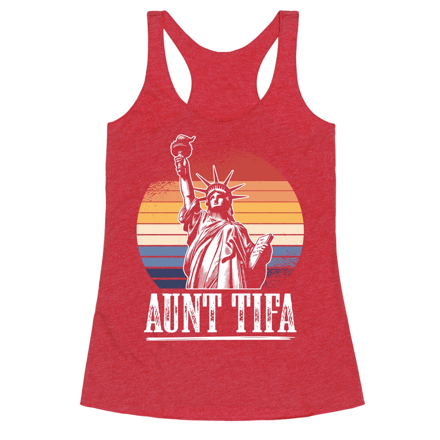 Aunt Tifa Shirt Racerback Tank