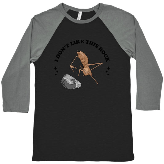 Marcus I Dont Like This Rock Baseball Tee