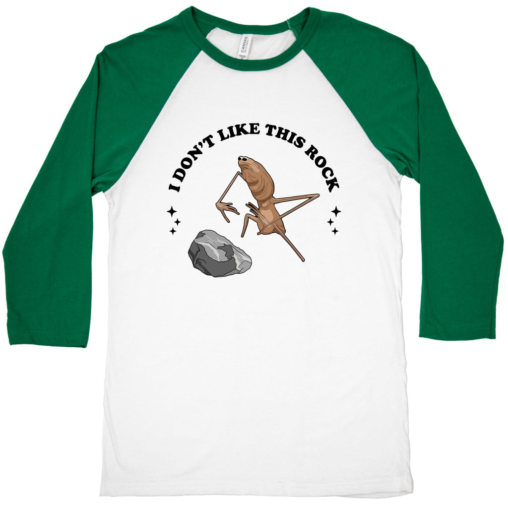 Marcus I Dont Like This Rock Baseball Tee