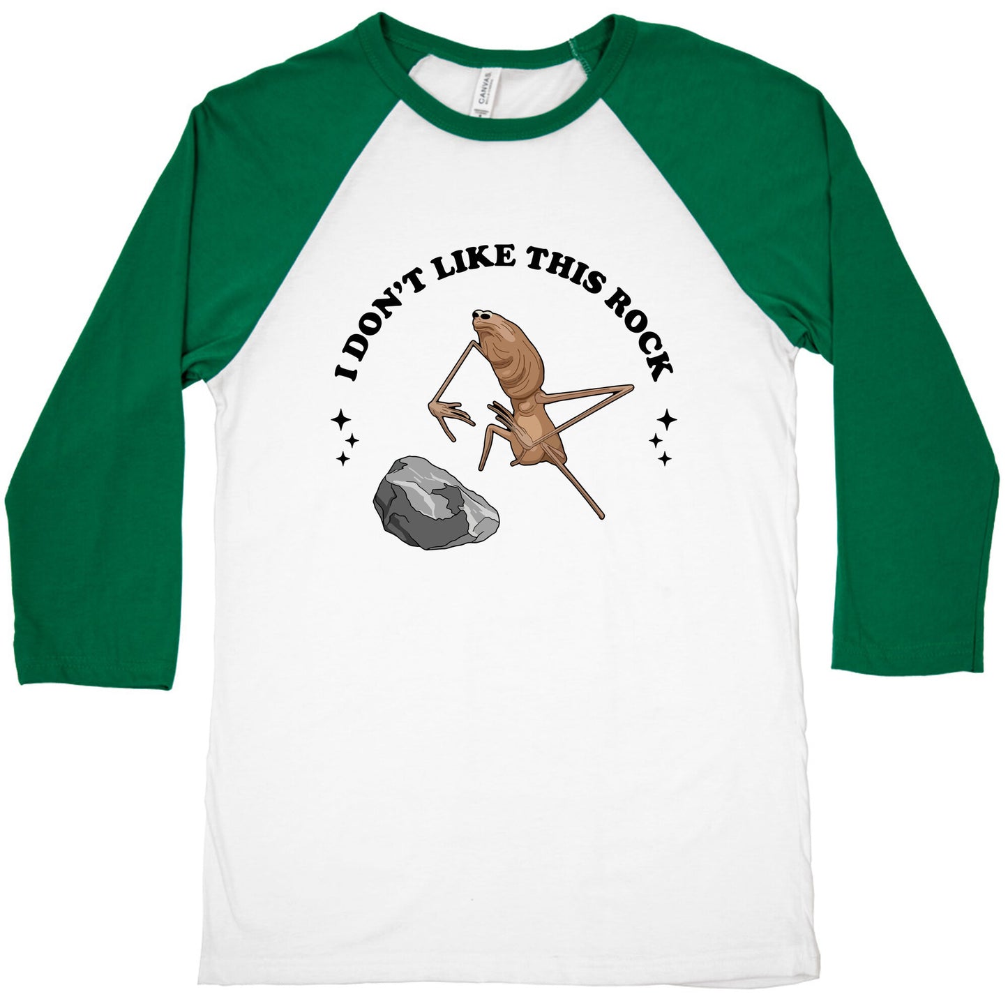 Marcus I Dont Like This Rock Baseball Tee