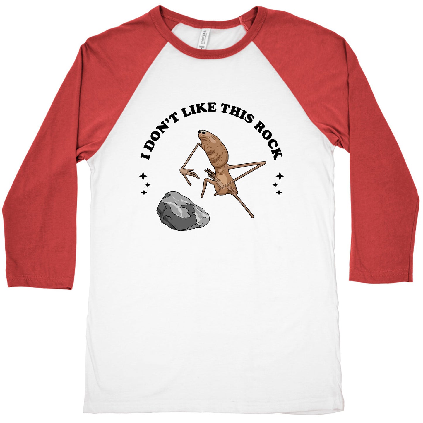 Marcus I Dont Like This Rock Baseball Tee