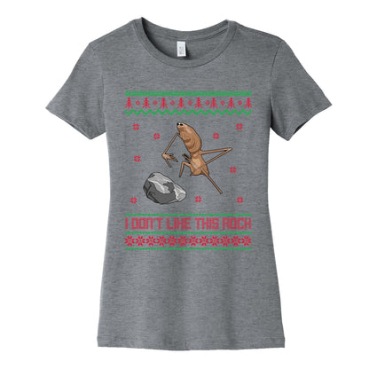 Marcus I Dont Like This Rock Womens Cotton Tee