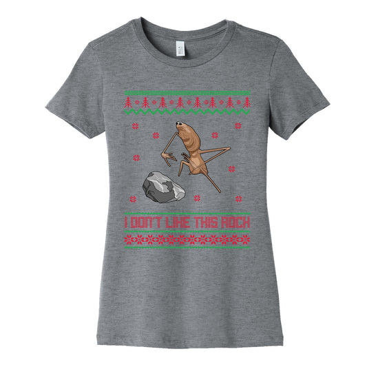 Marcus I Dont Like This Rock Womens Cotton Tee