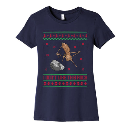 Marcus I Dont Like This Rock Womens Cotton Tee