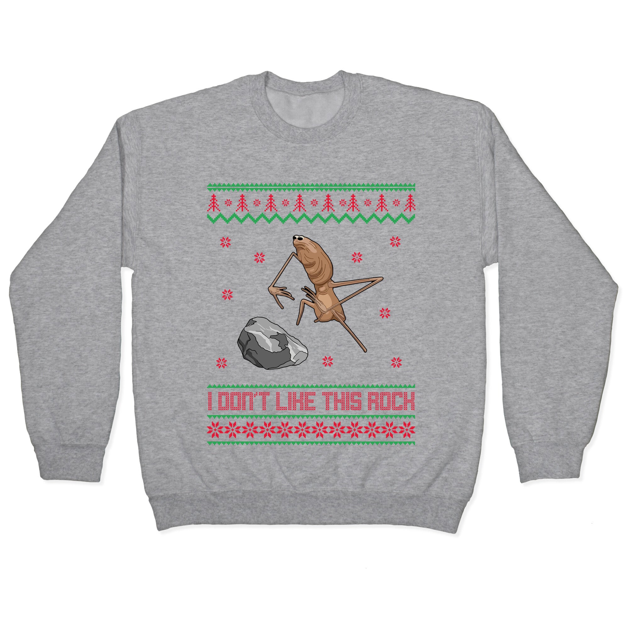 Marcus I Dont Like This Rock Crewneck Sweatshirt
