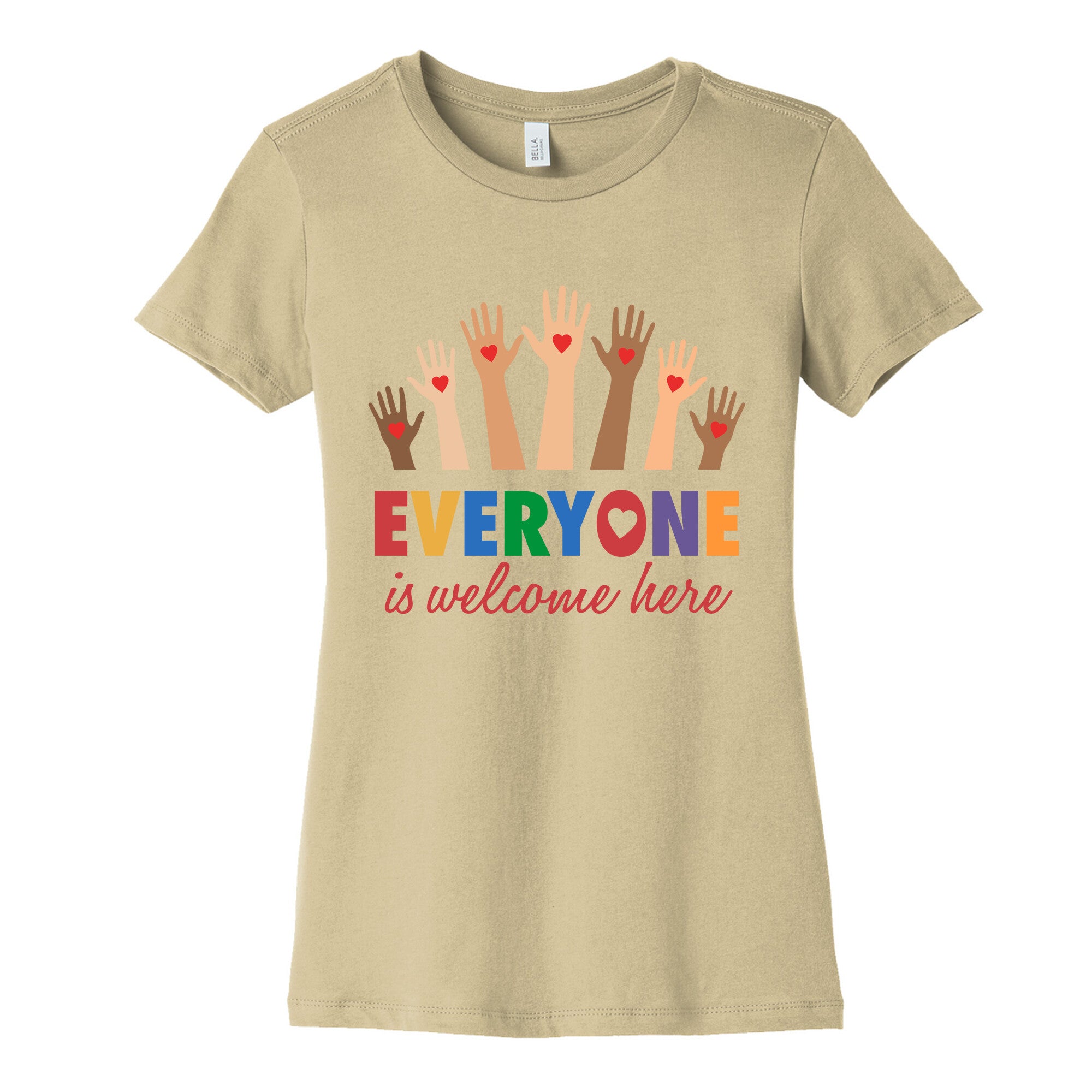 Everyone is Welcome Womens Cotton Tee