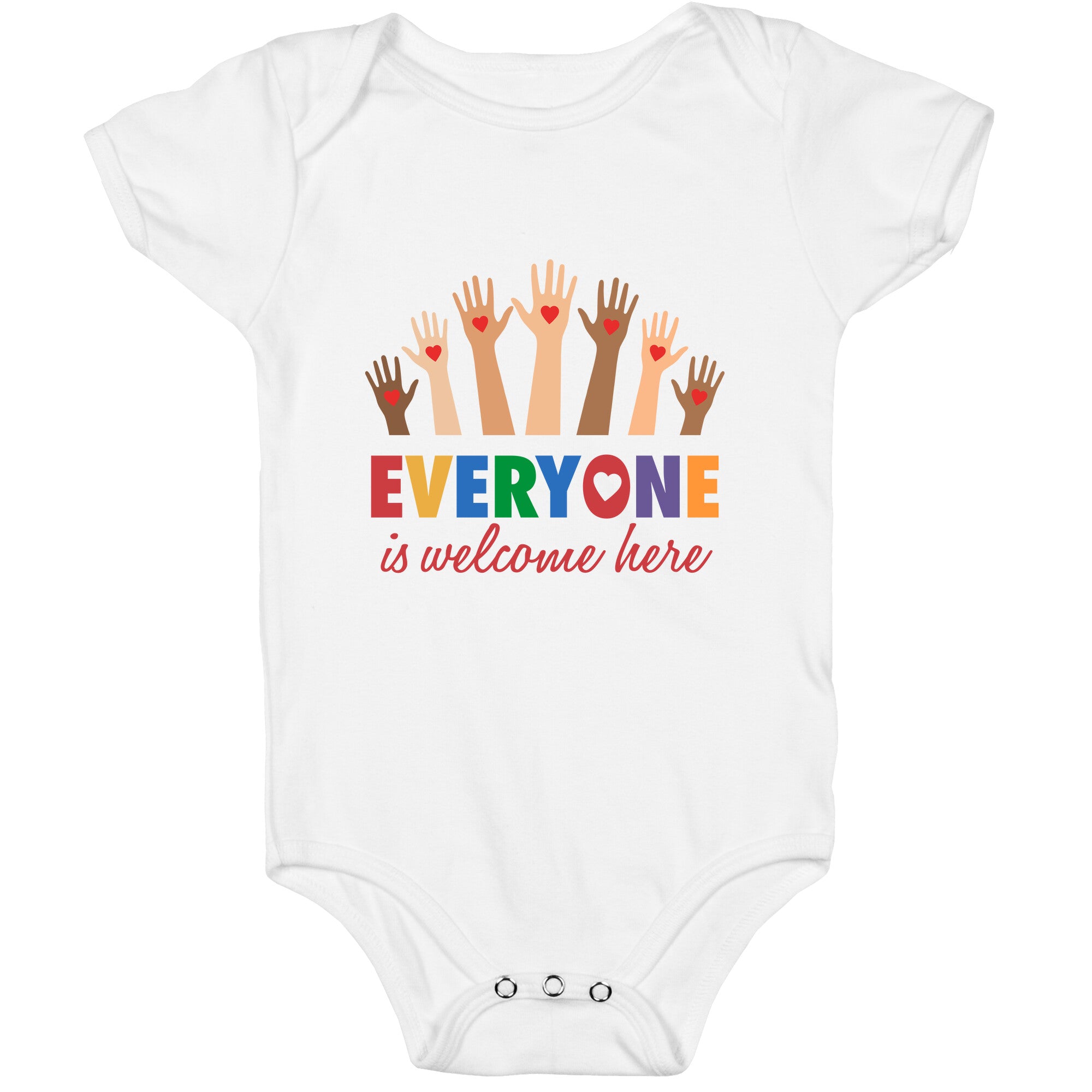 Everyone is Welcome Baby One-Piece