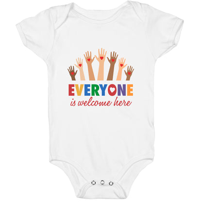 Everyone is Welcome Baby One-Piece