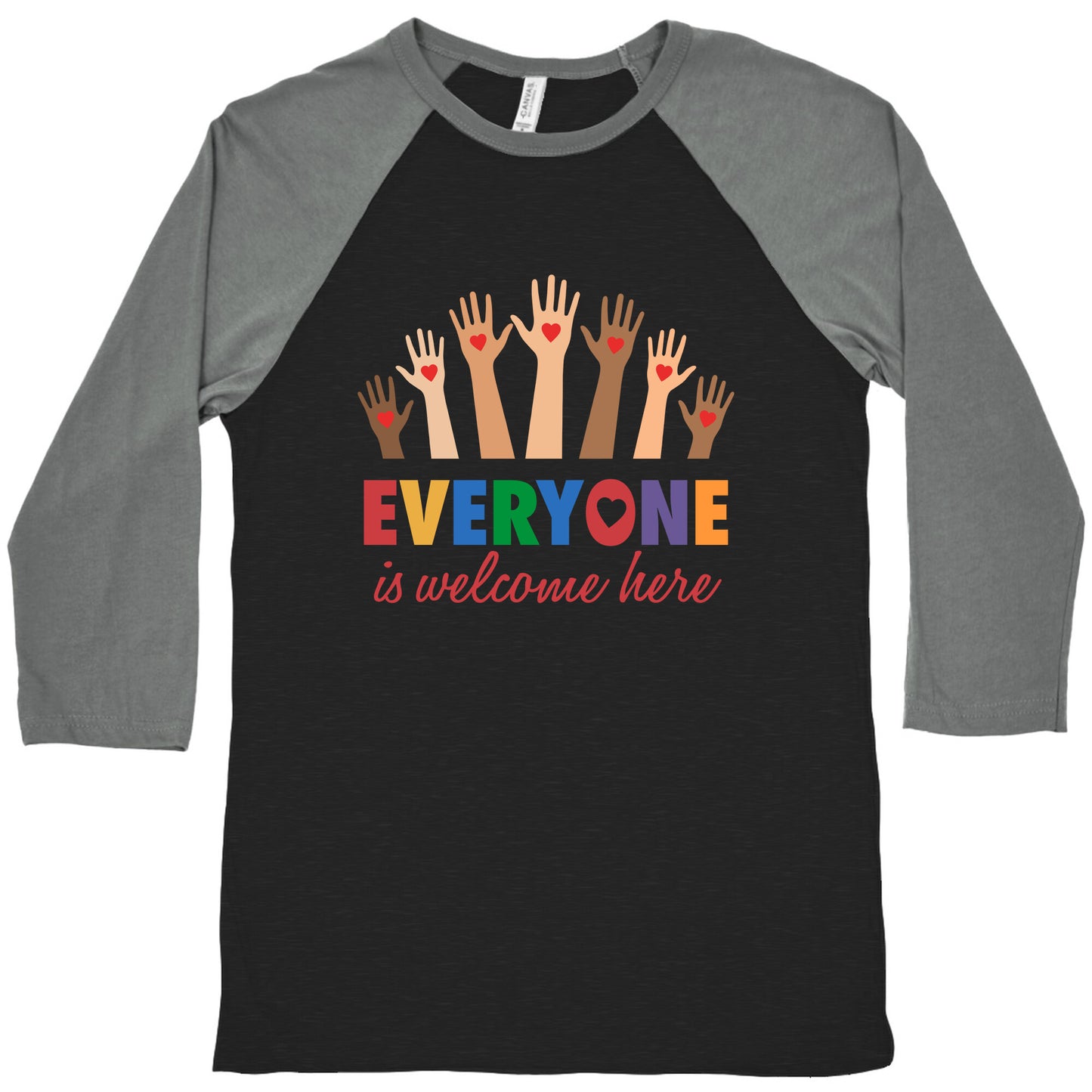 Everyone is Welcome Baseball Tee