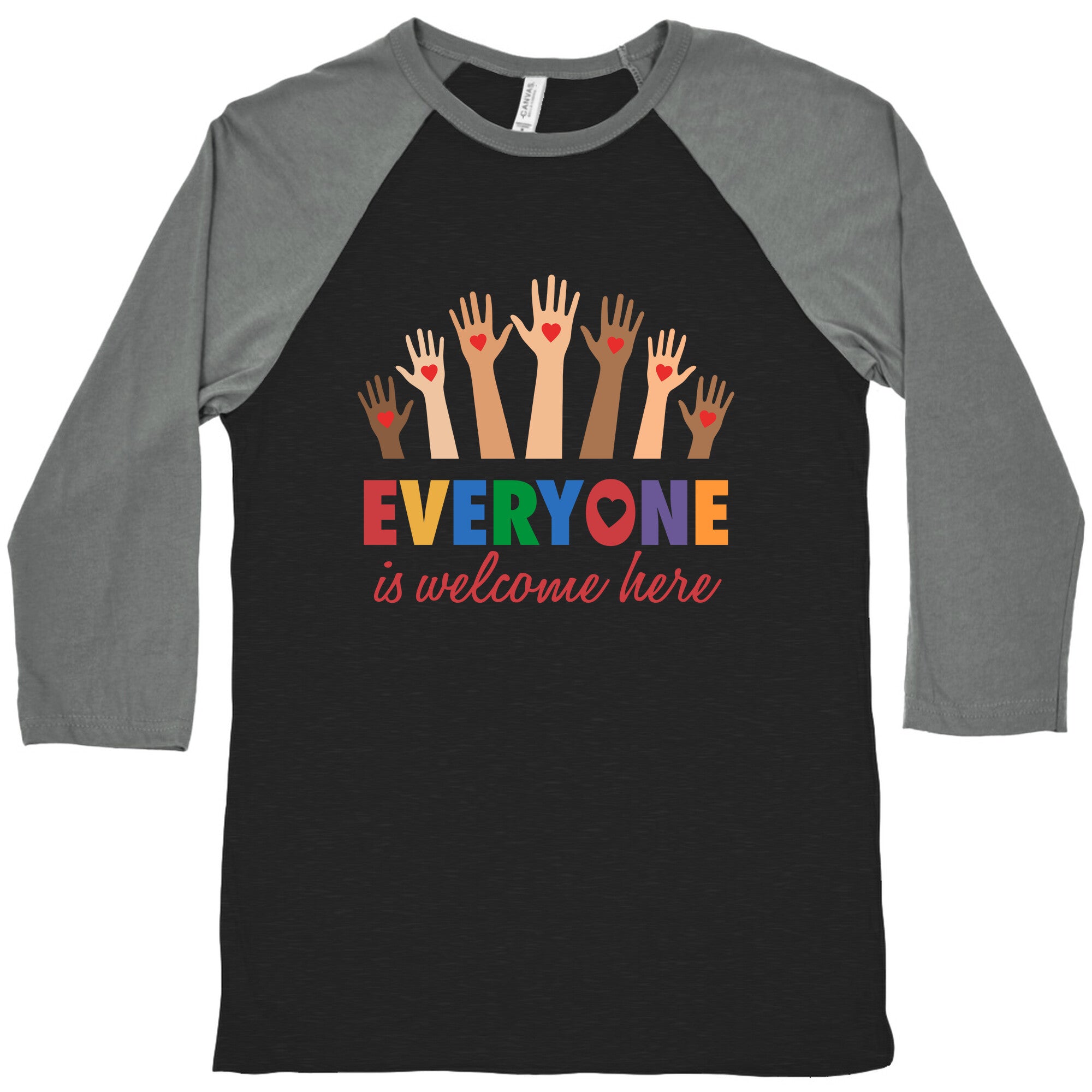 Everyone is Welcome Baseball Tee