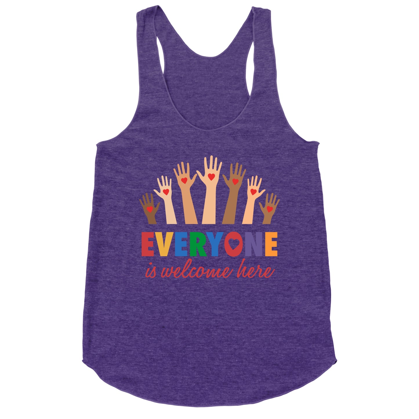 Everyone is Welcome Racerback Tank