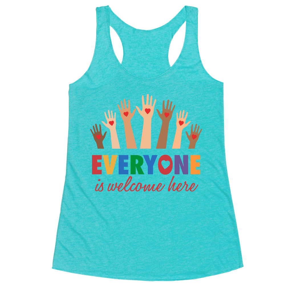Everyone is Welcome Racerback Tank